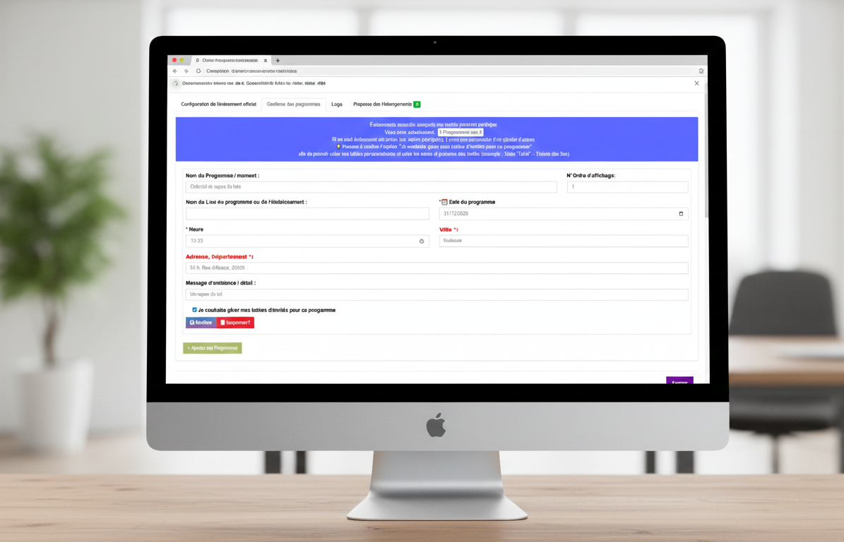 Ajouter des programmes - ToEventDay.co